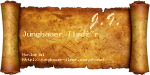 Jungbauer Ilmár névjegykártya